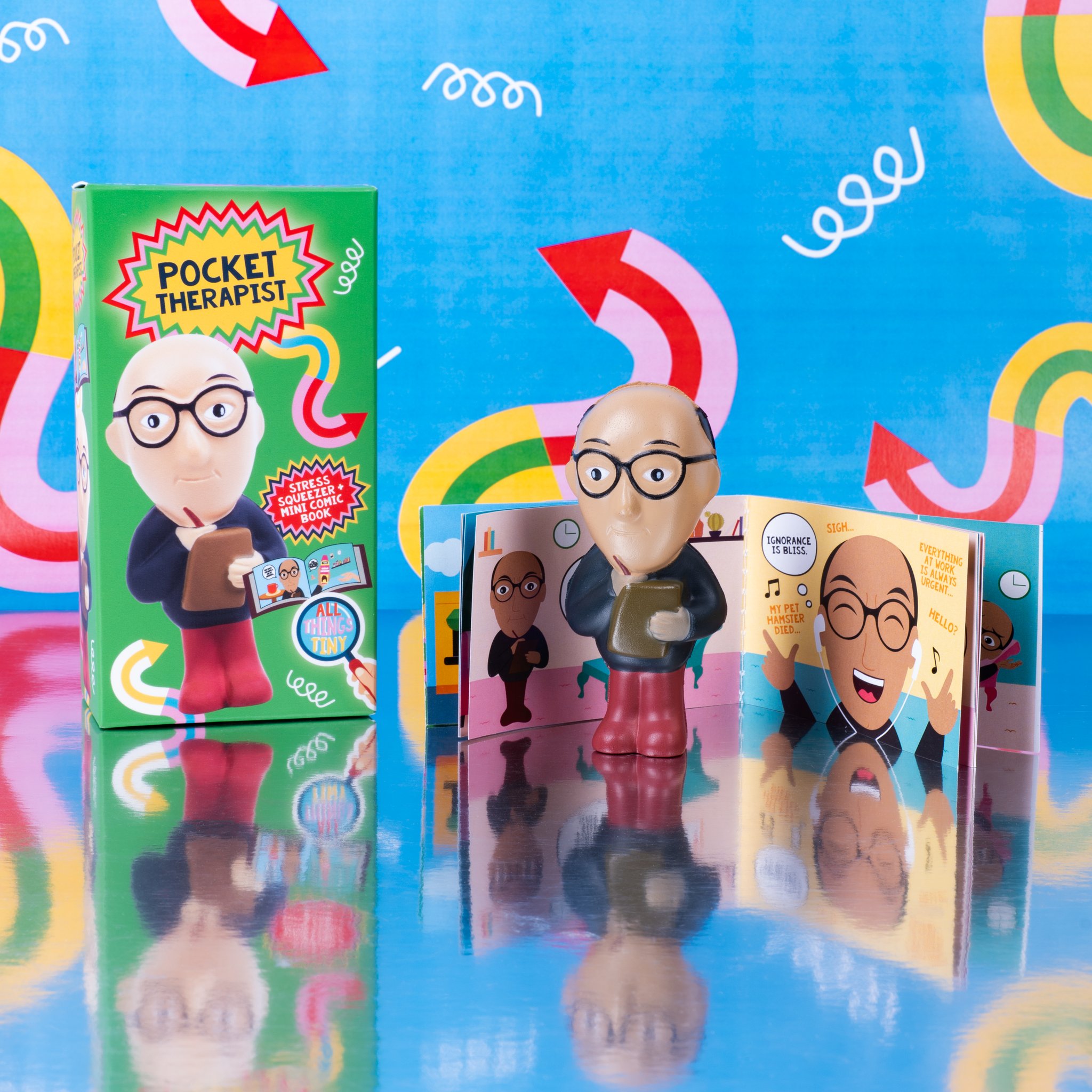 All Things Tiny Therapist Lifestyle-Bild Therapeut-Charakter im Alltag