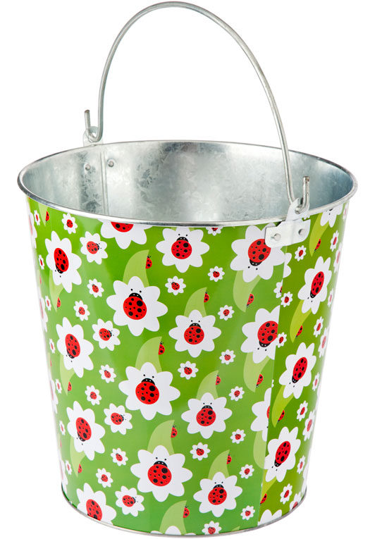 Secchio Giardinaggio Metallo Smaltato 12 L Ladybug