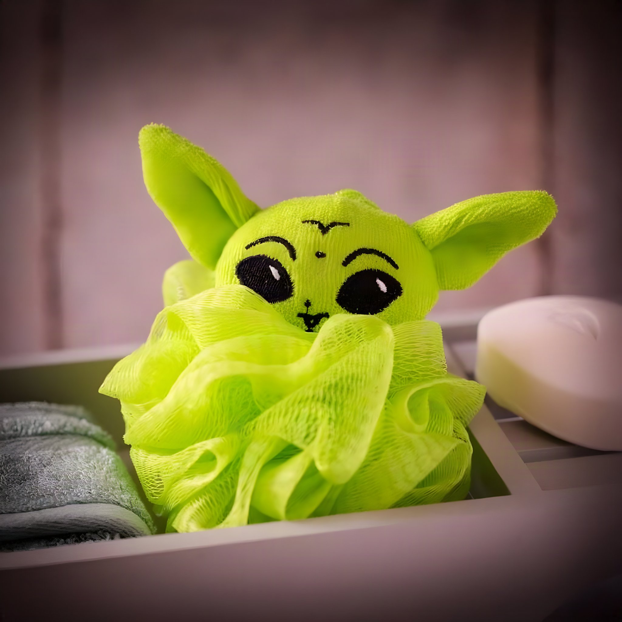 Star Wars The Mandalorian Grogu Schwamm von mad beauty