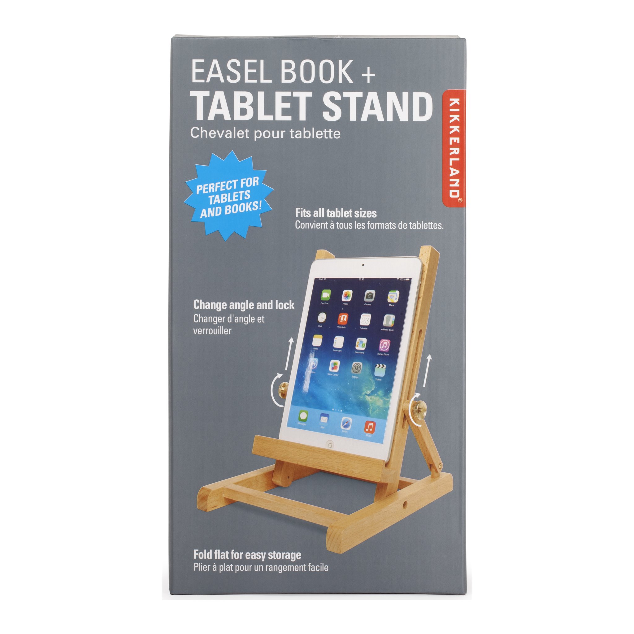 Supporto nella confezione «Easel Book + Tablet Stand» di Kikkerland