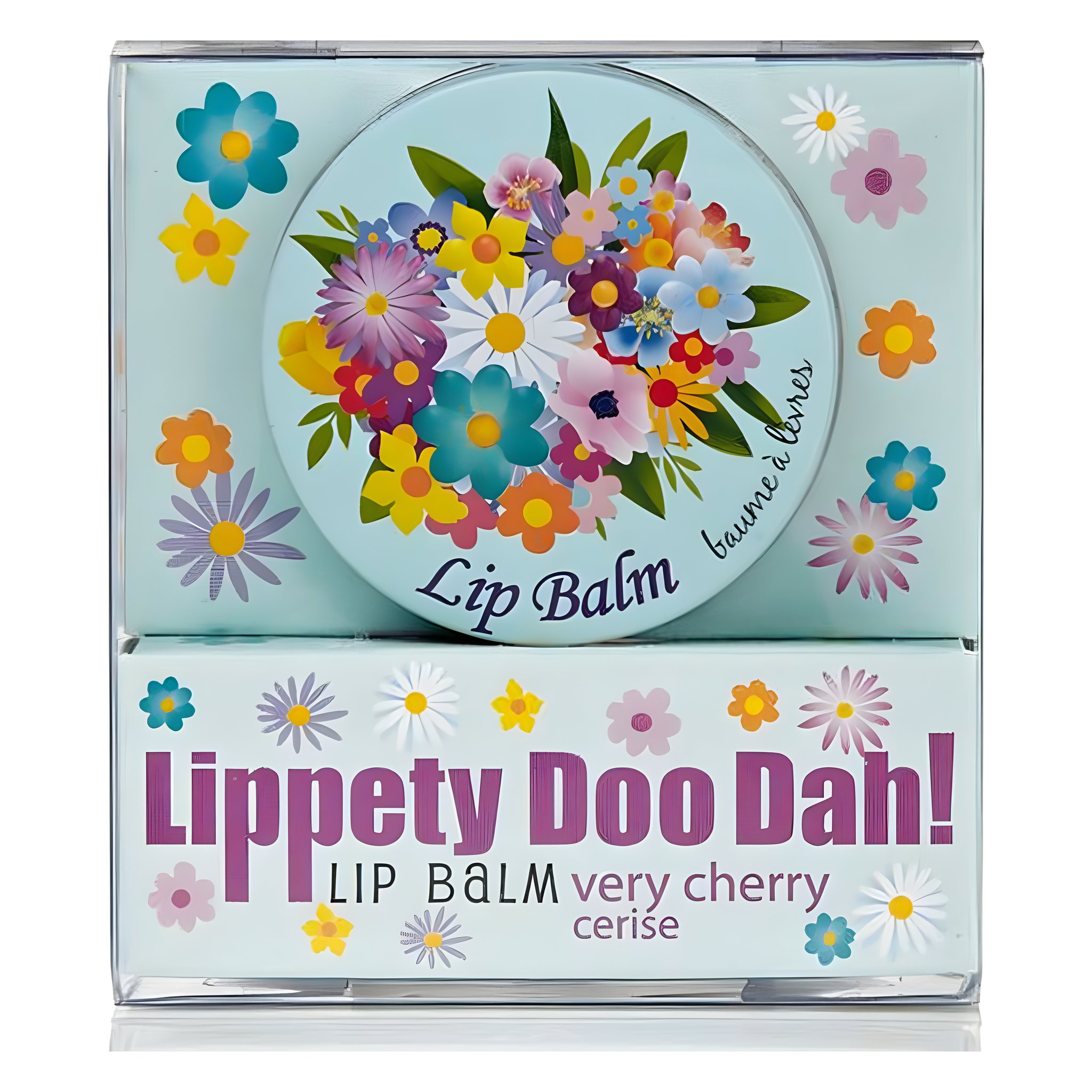 Lippenbalsam Retro Blumen Grün