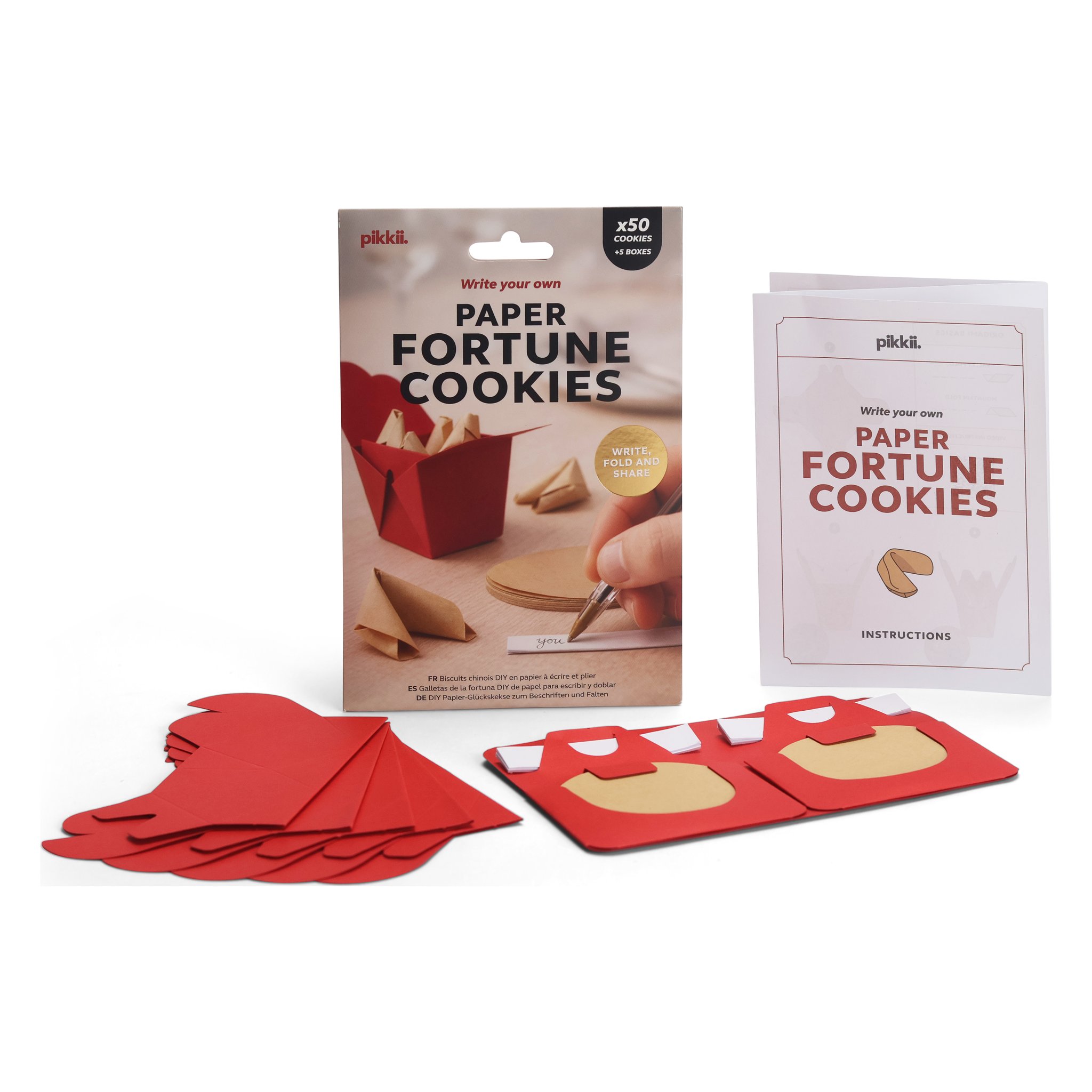 Paper Fortune Cookies – Inhalt mit Bastelbögen und Anleitung