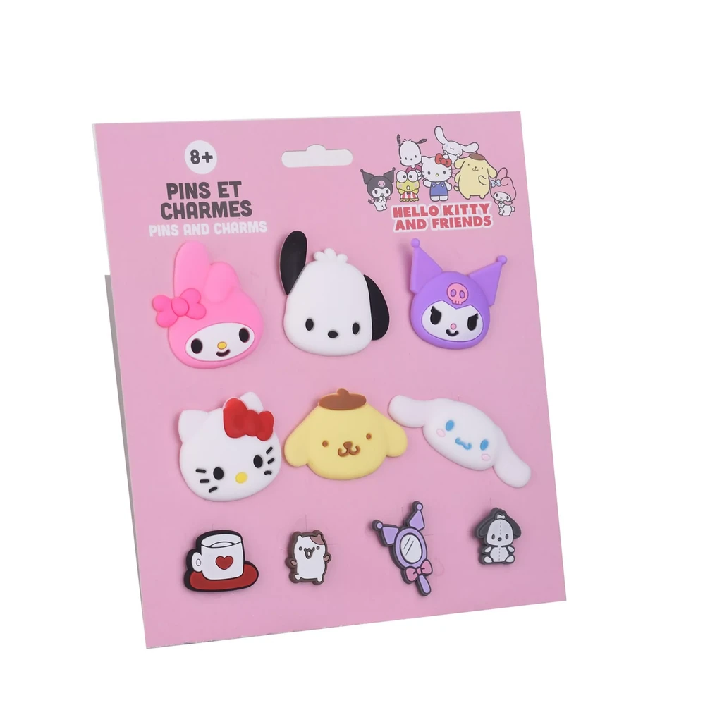 Hello Kitty & Friends Pins & Charms Set