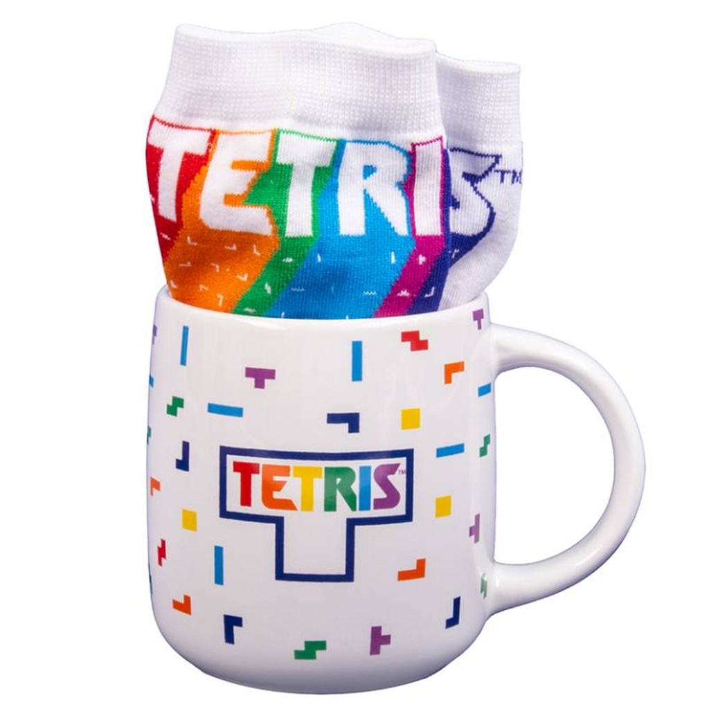 Tetris Tassen und Sockengeschenkset von Fizz