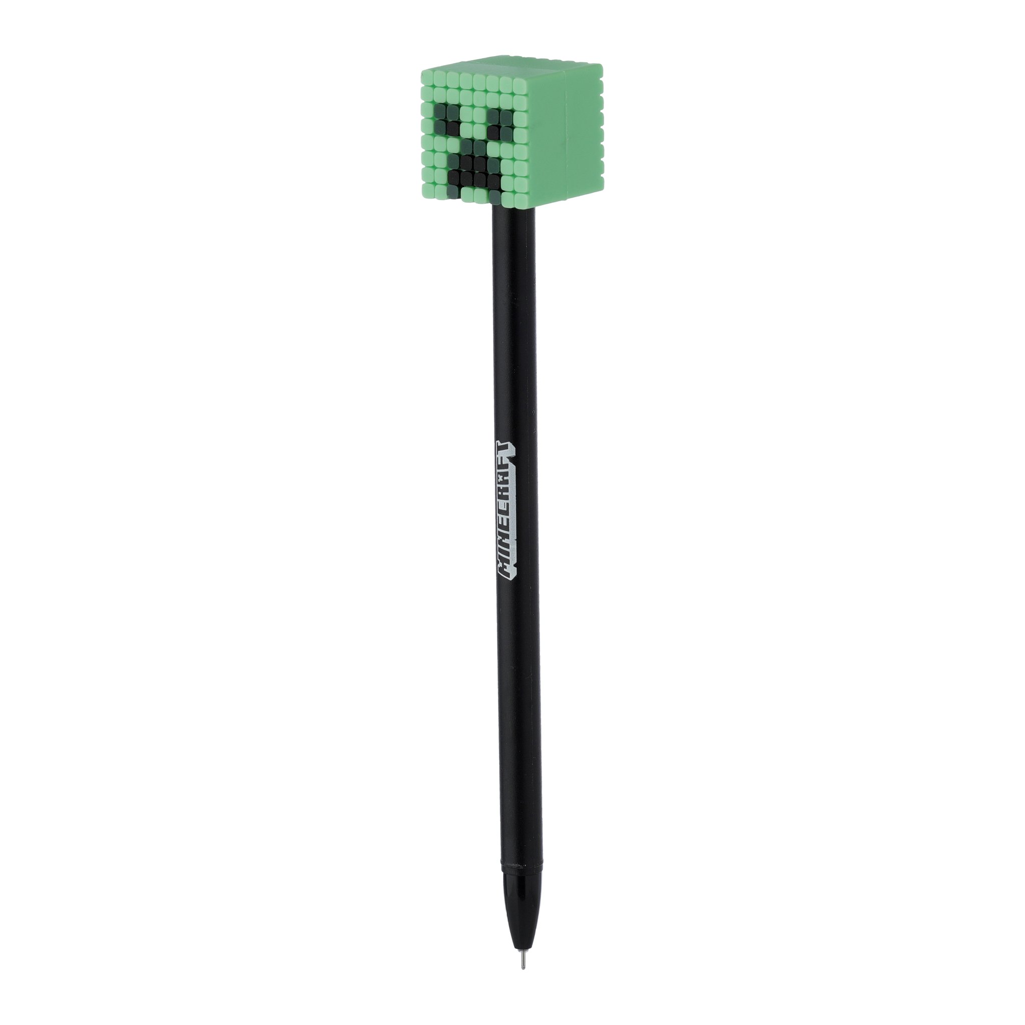 Fineliner Minecraft con testa di creeper verde