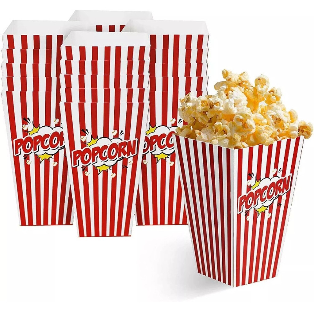 50 wiedervervendbare pop corn schachteln