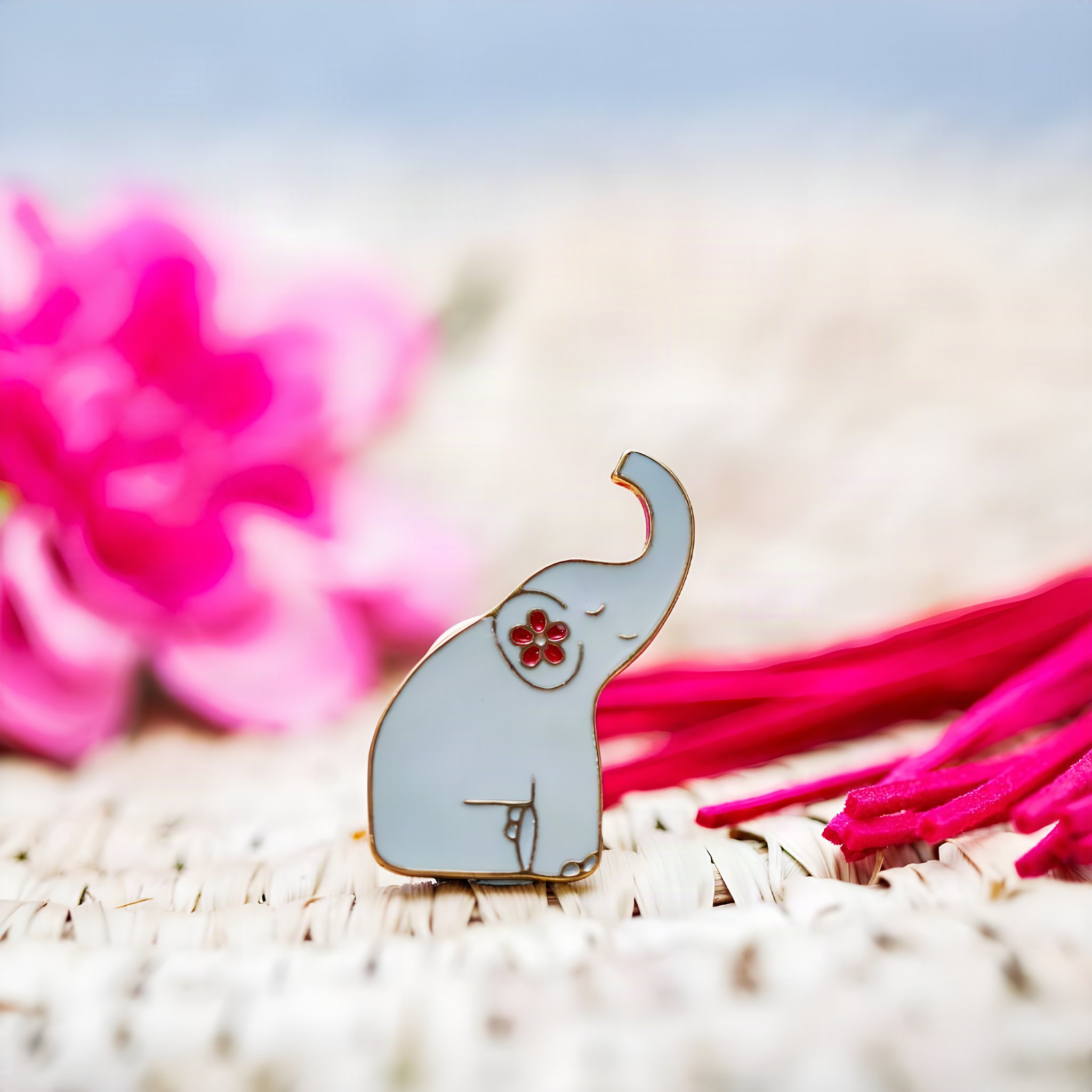 Pins Éléphant Mandala