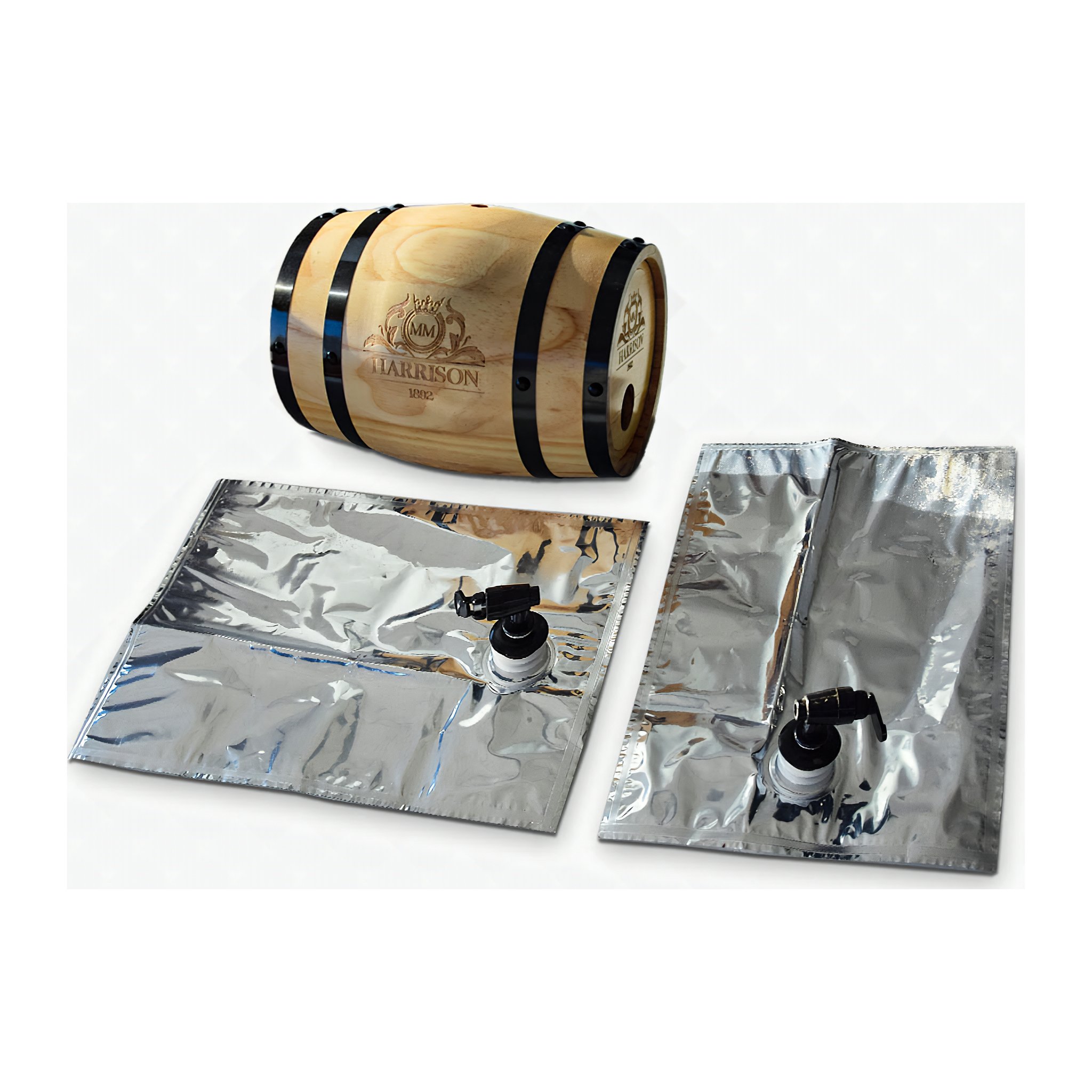 Holzfass Getränkespender 3 Liter