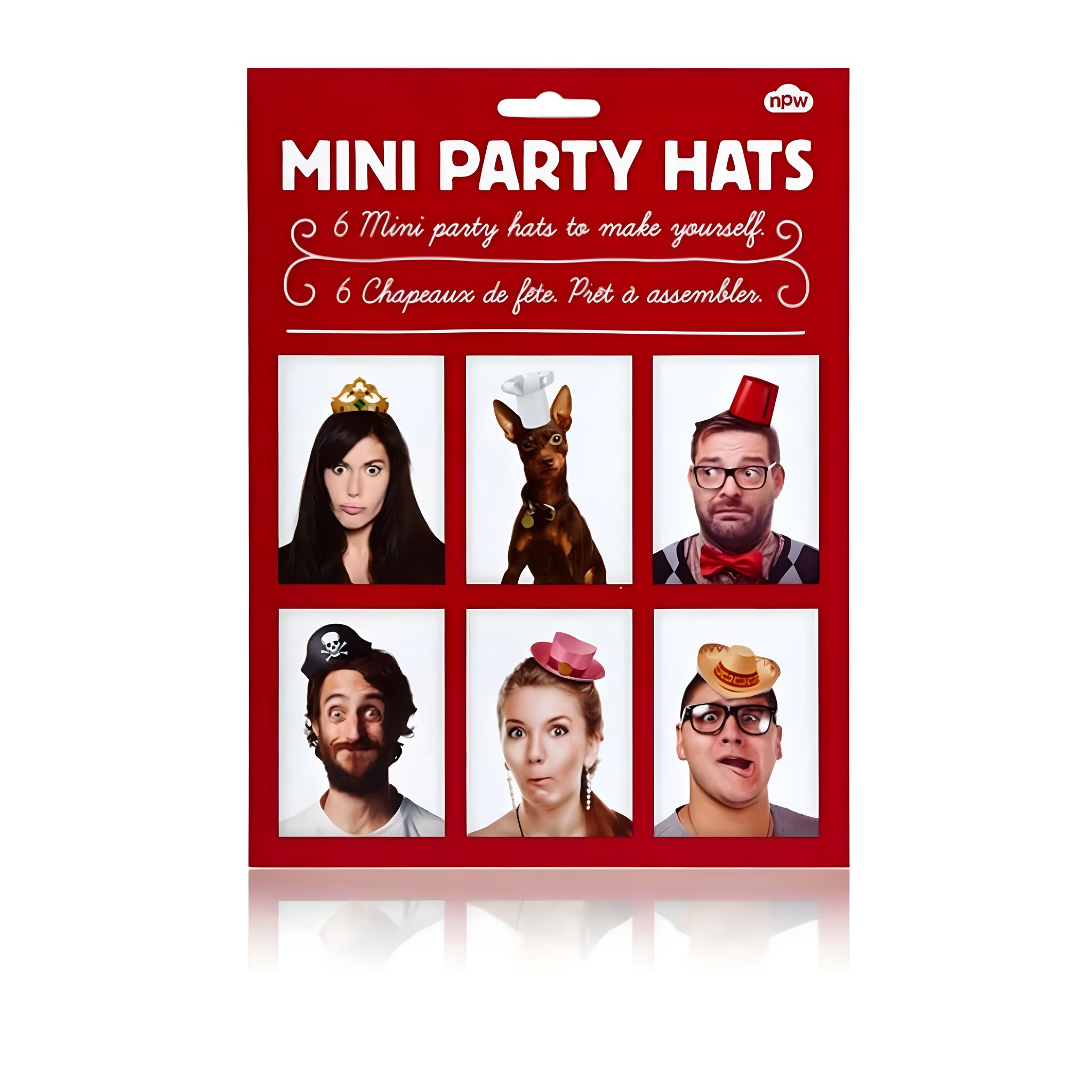 6 Mini Partyhüte — Verpackung