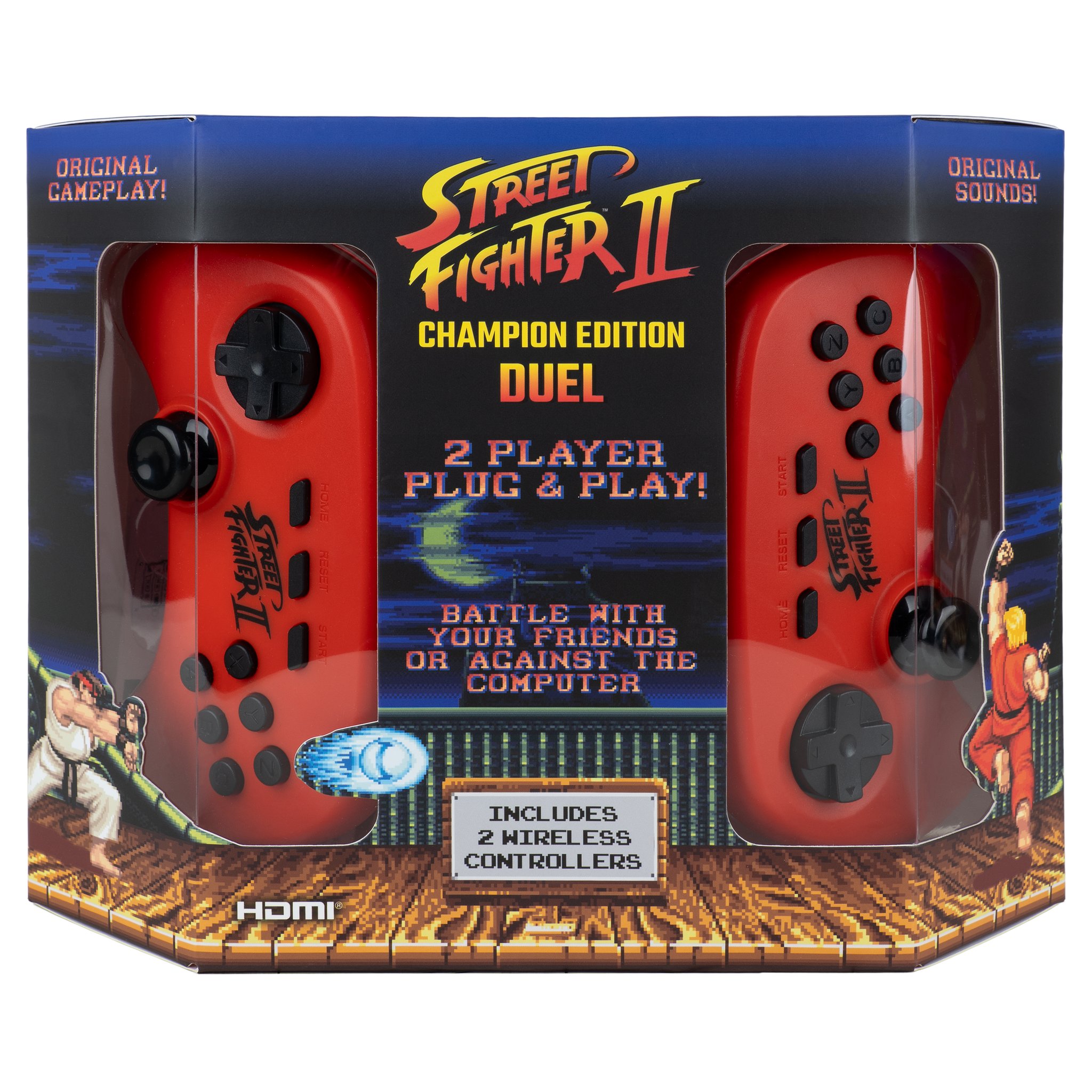 Street Fighter II Duel Plug & Play TV Game Verpackung Vorderansicht