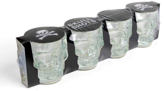 Skull Shot Glasses Set of 4