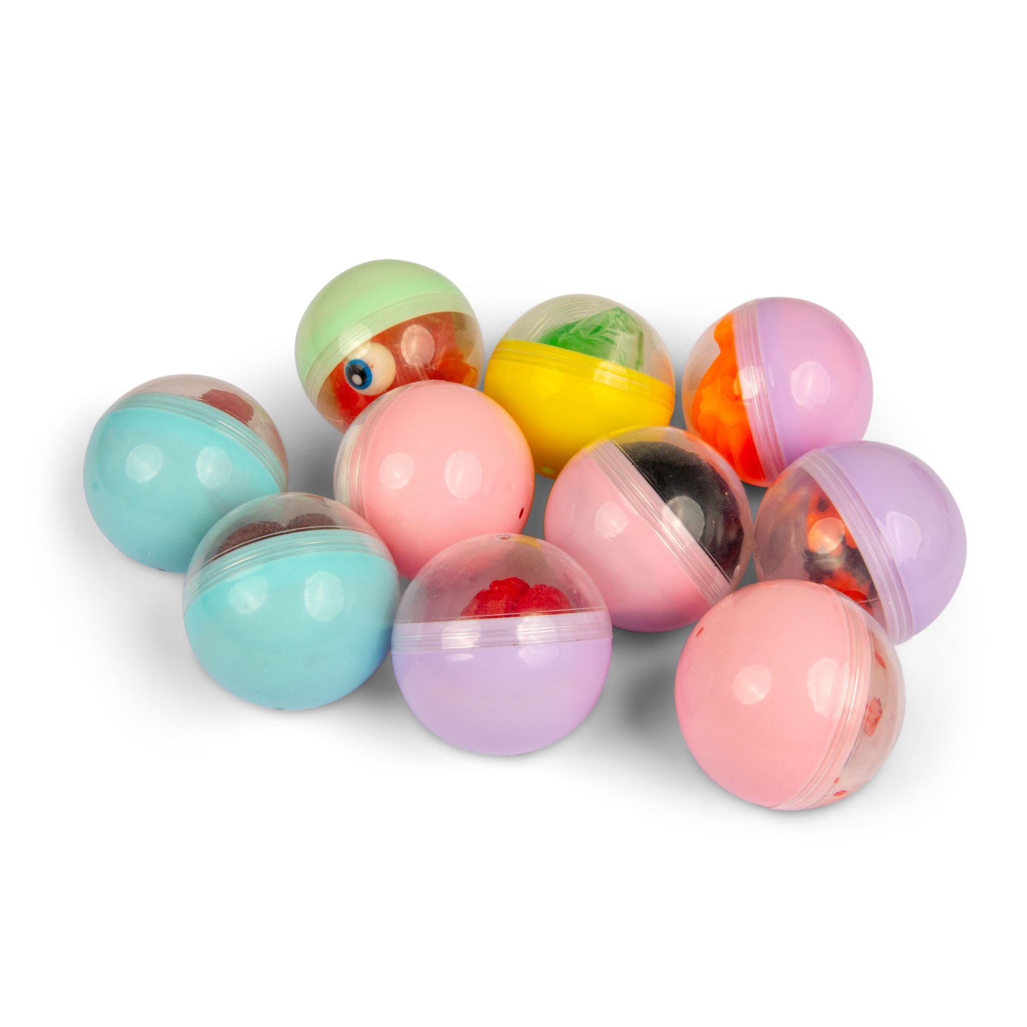Le dieci capsule a sorpresa colorate della Horror Vending Machine con squishy disgustosi