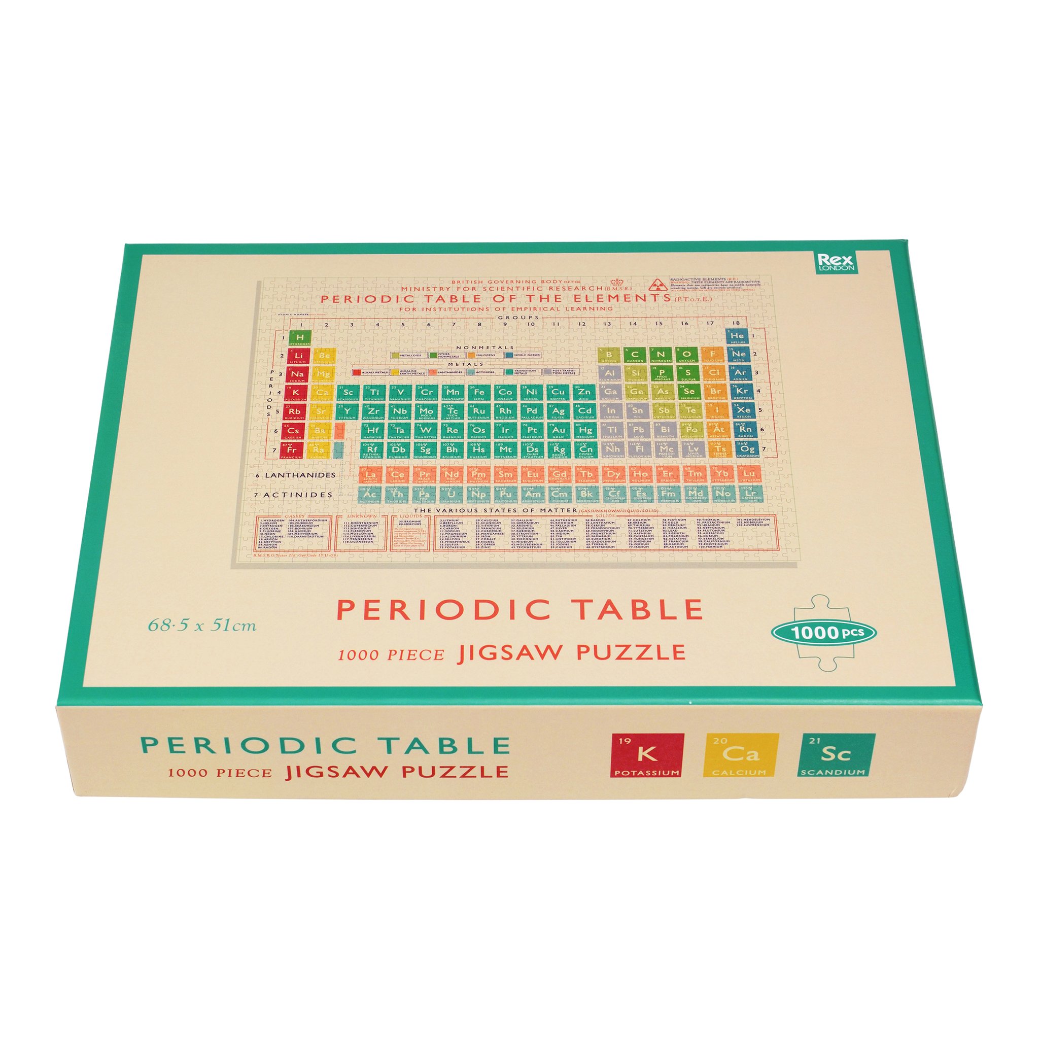 Schachtel «Periodic Table 1000 Piece Jigsaw Puzzle» geschlossen