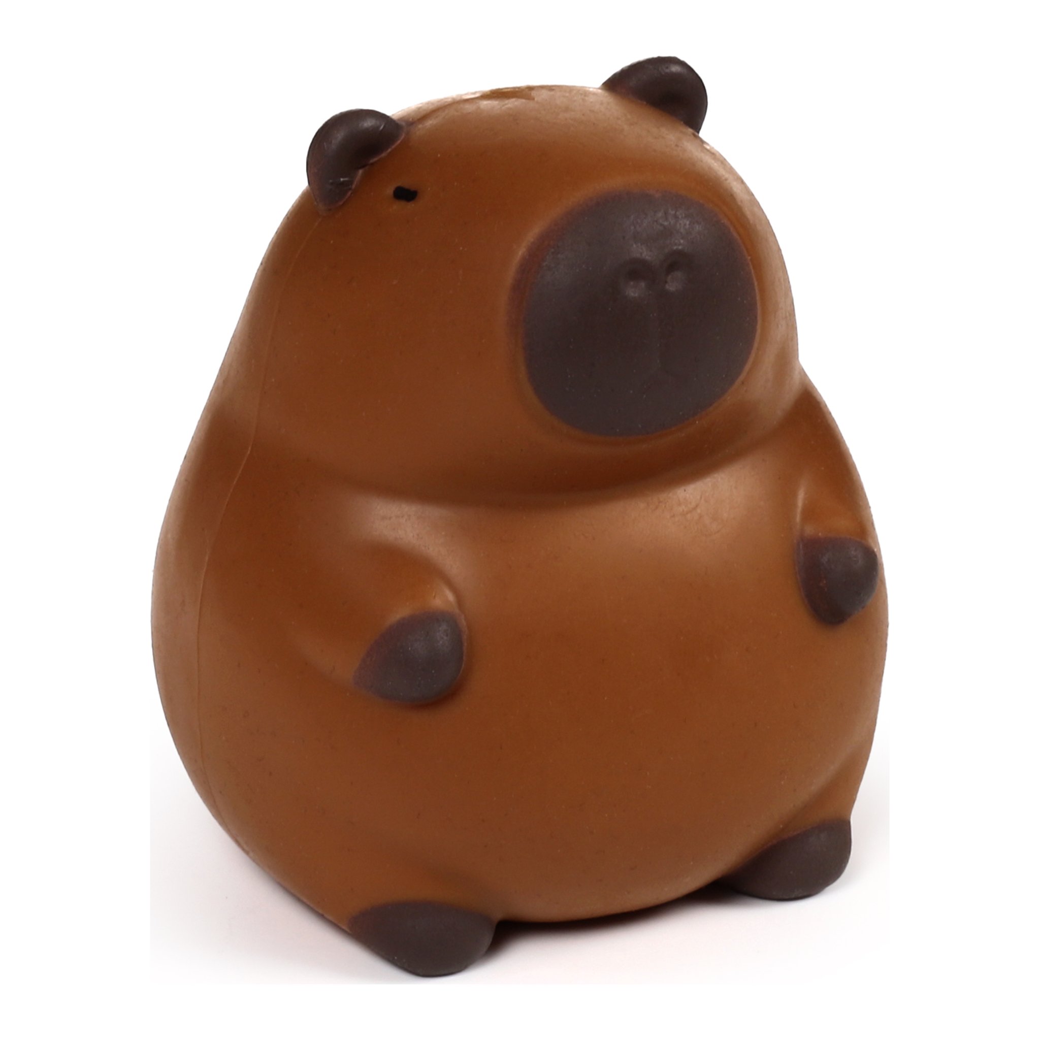Brauner Capybara-Stressball von vorne
