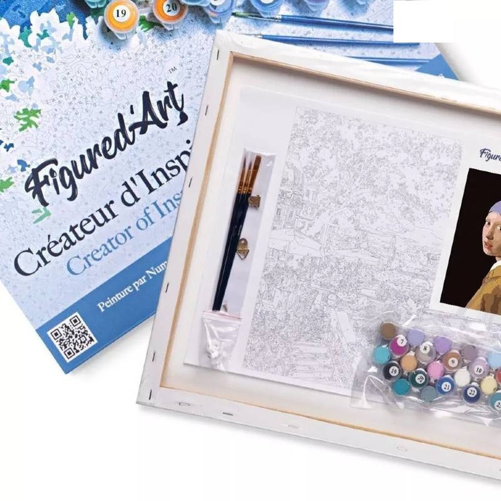 Malen-nach-Zahlen-Set Das Mädchen mit dem Perlenohrring