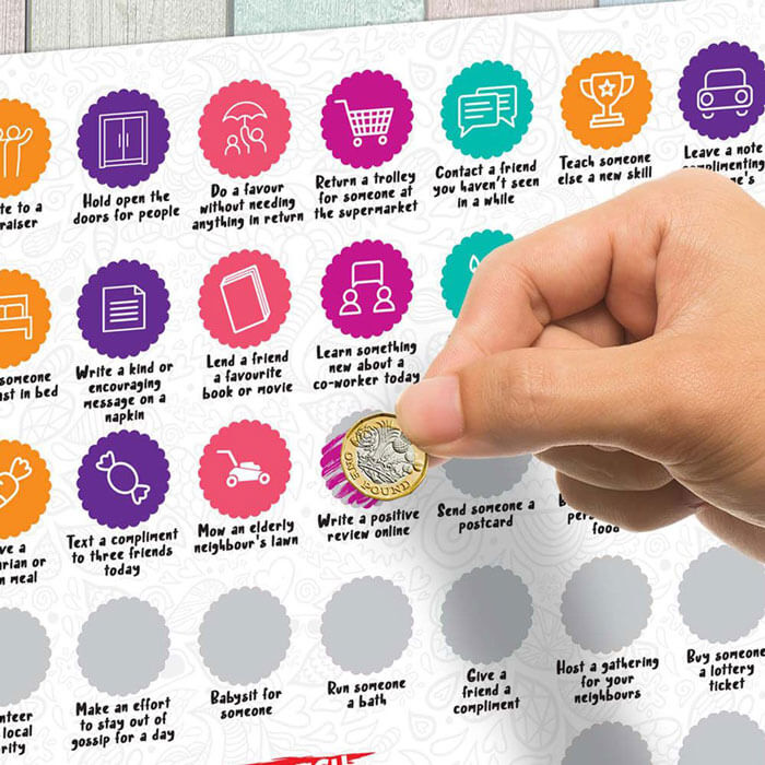 Poster da Grattare 100 Buone Azioni