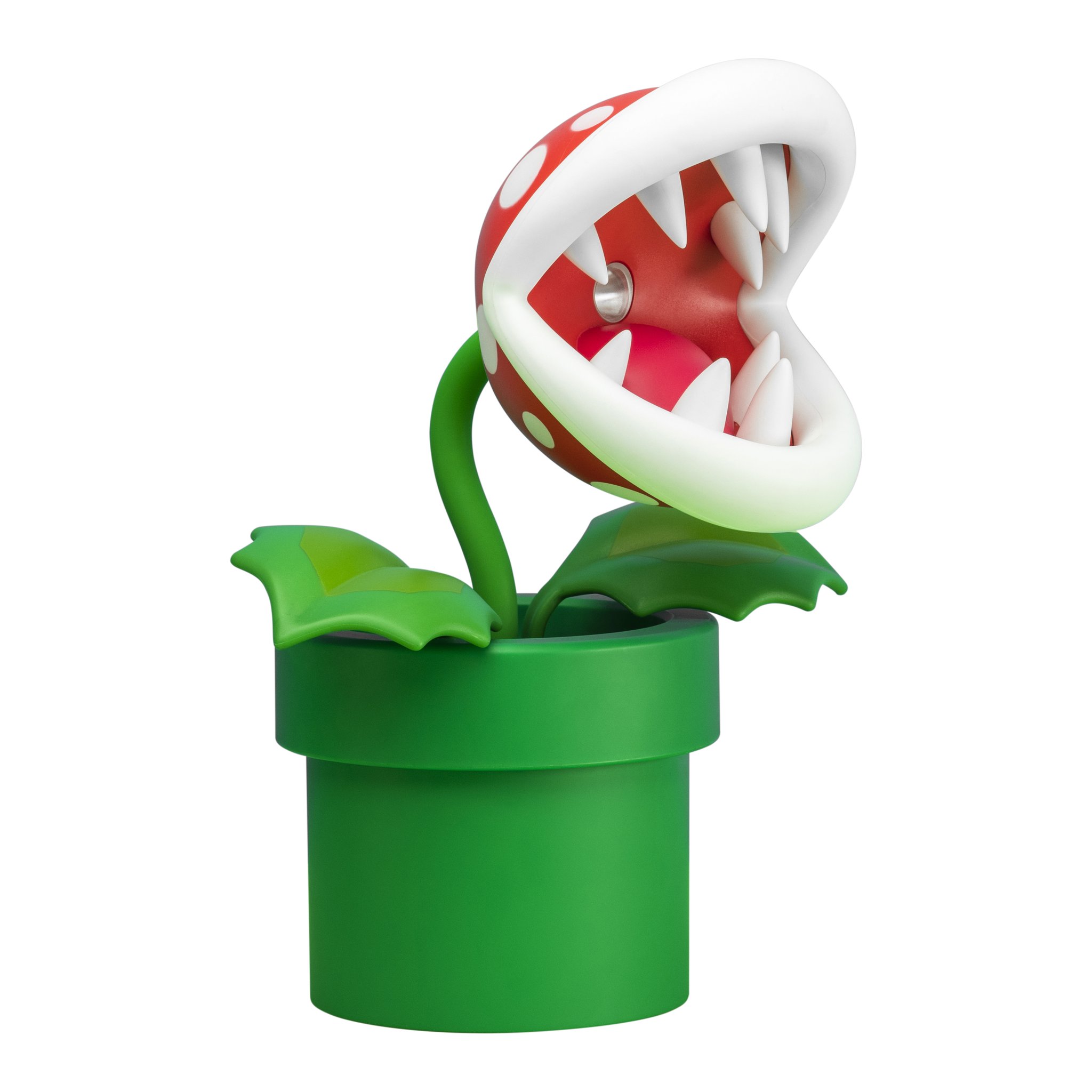 Piranha-Pflanzen-Lampe freigestellt von vorne