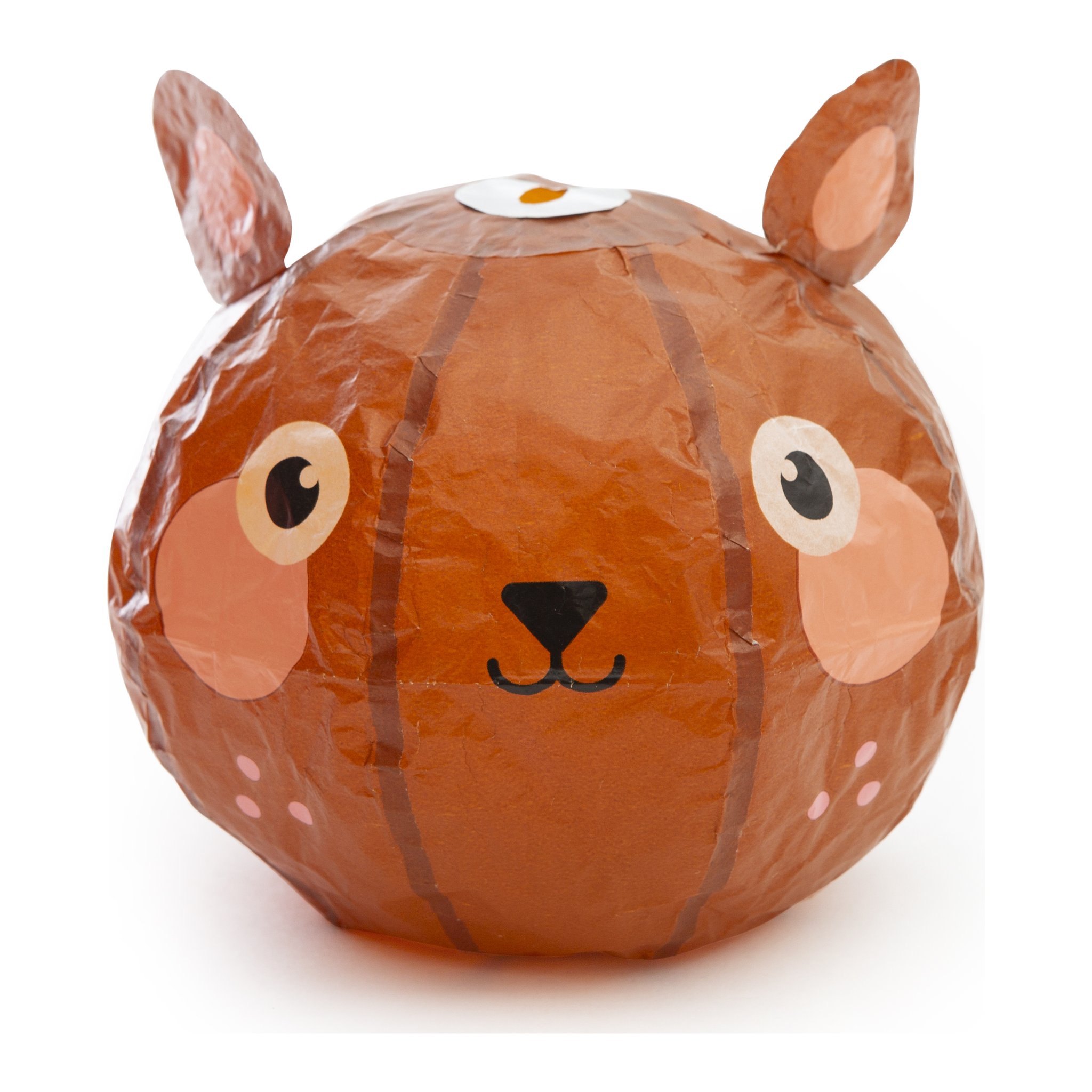 Brauner Bären-Papierballon mit Ohren