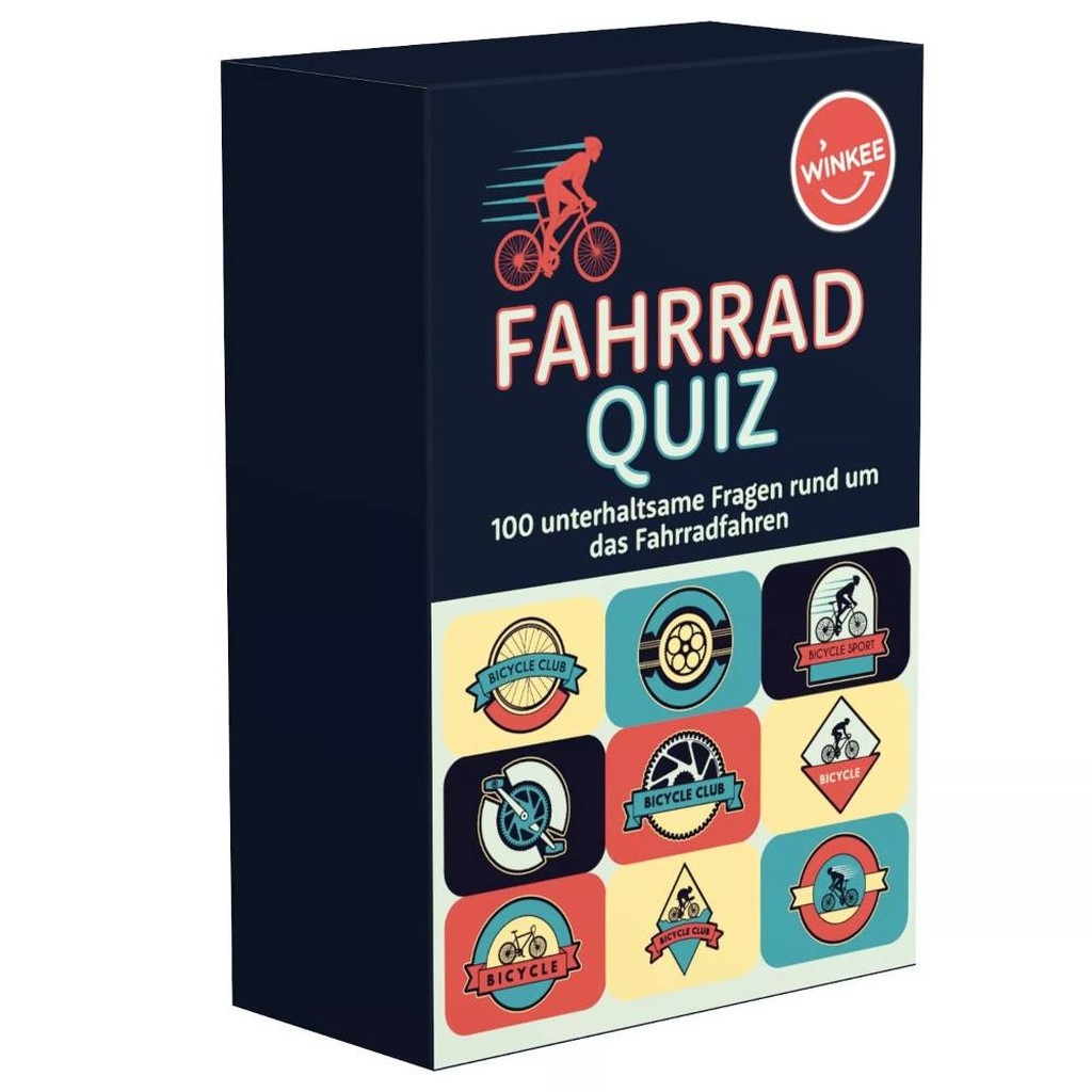 Fahrrad Quiz Spiel mit 100 Fragen rund ums Radfahren von WINKEE