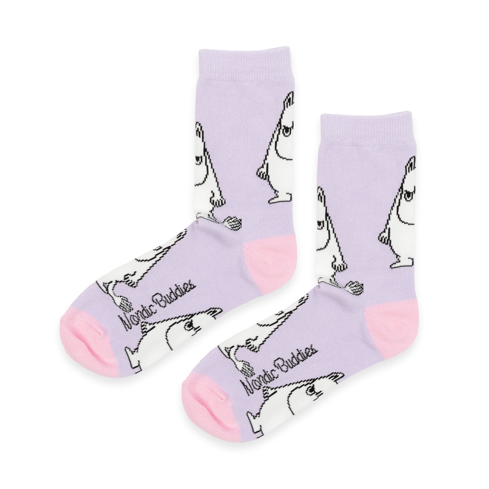 Moomintroll Geschenkbox Damen-Socken – Box geschlossen mit Mumin-Branding