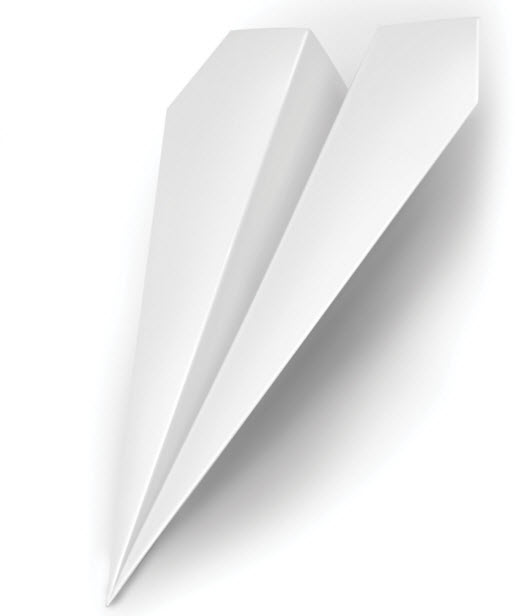 Türstopper Papierflugzeug