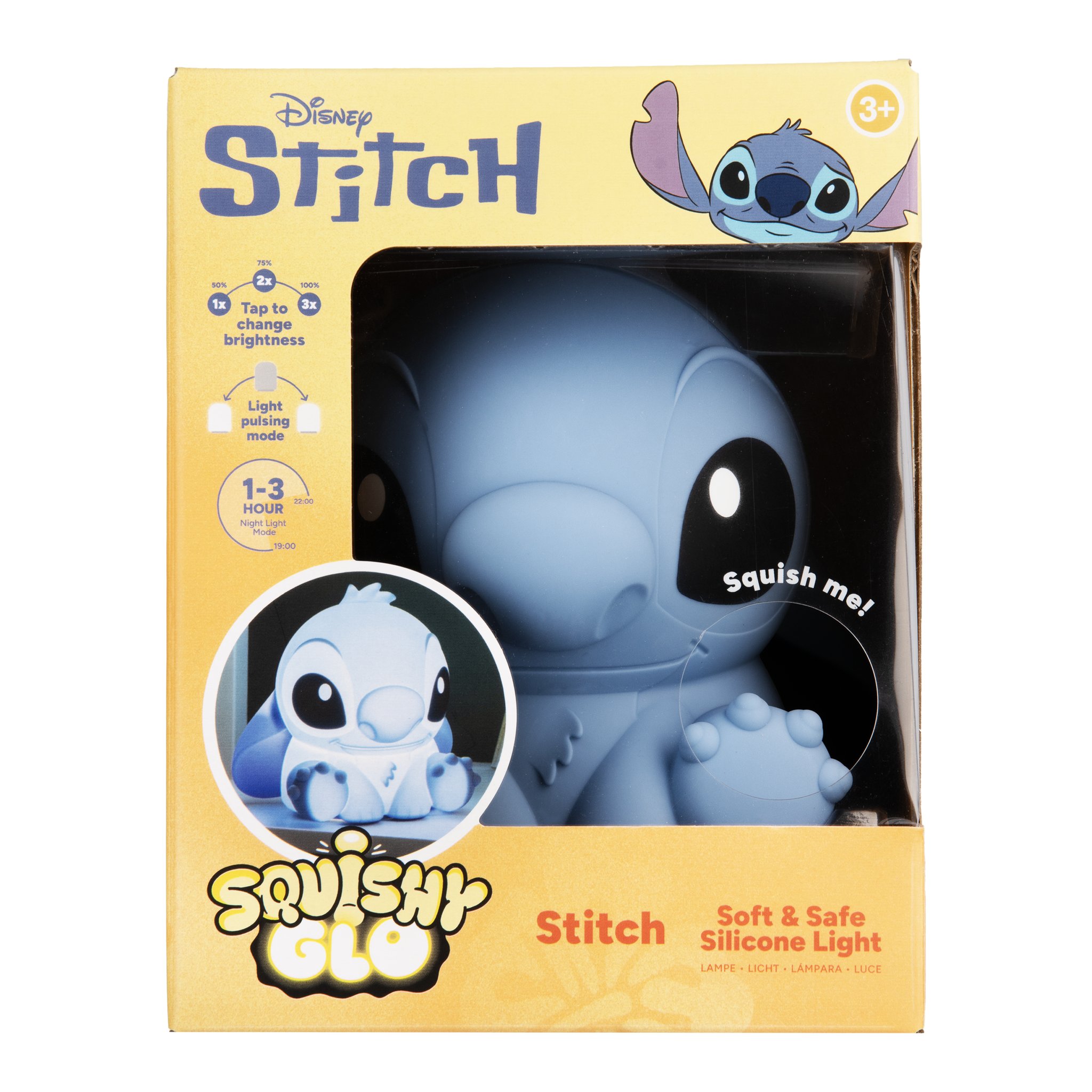Verpackung des Stitch-Nachtlichts mit Sichtfenster