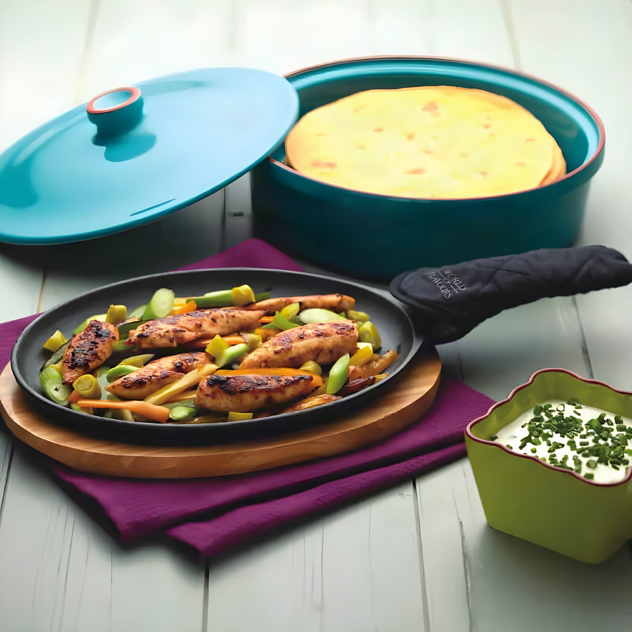 Poêle à Fajitas en Fonte