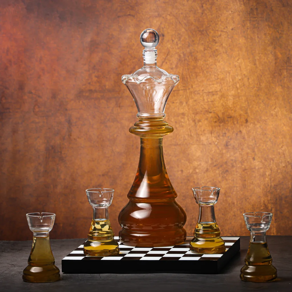 Schach-Dekanter-Set
