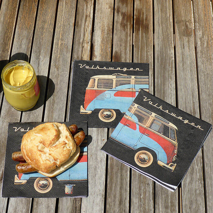 VW Campervan &  Beetle Napkins