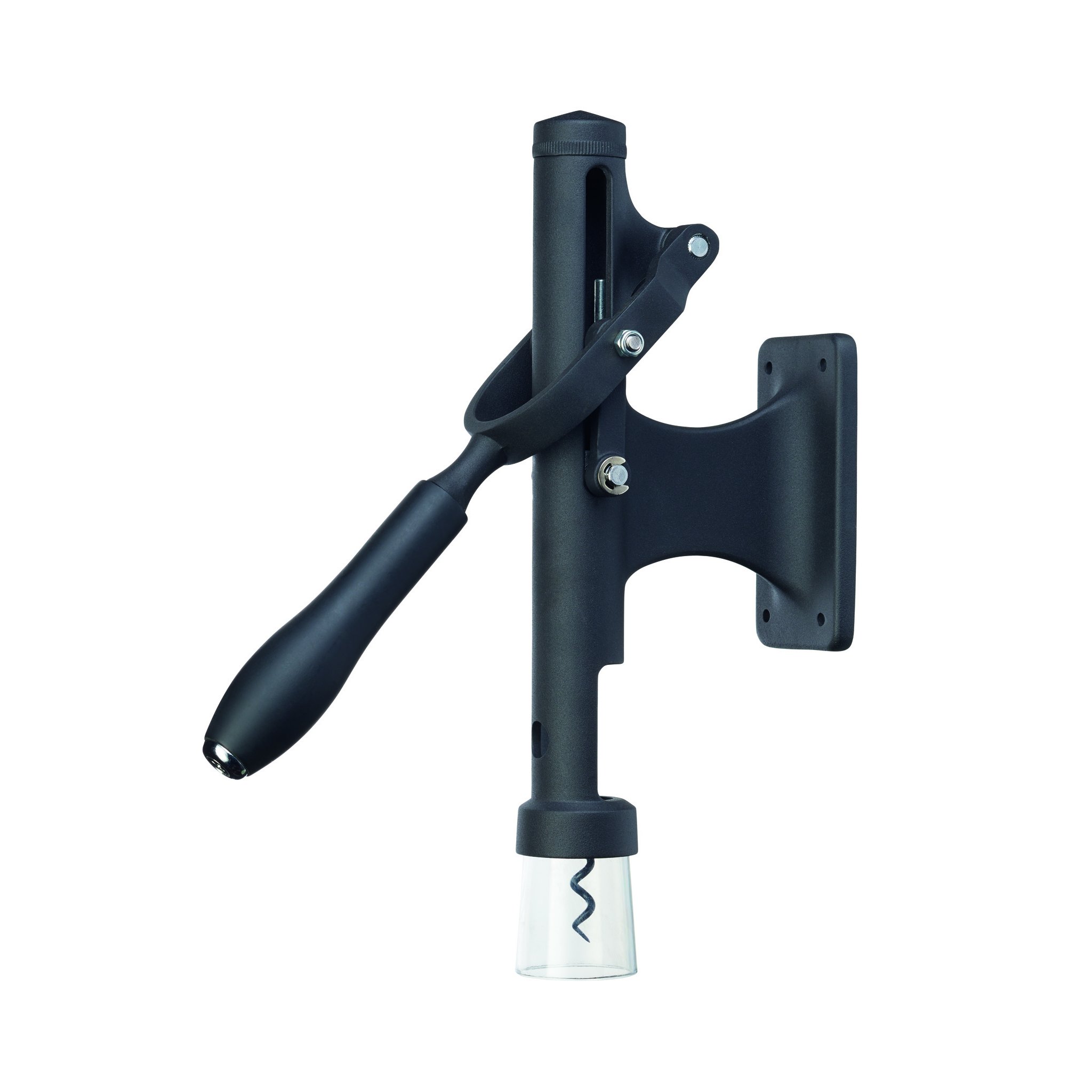 Cavatappi da parete Deluxe in acciaio inox nero opaco