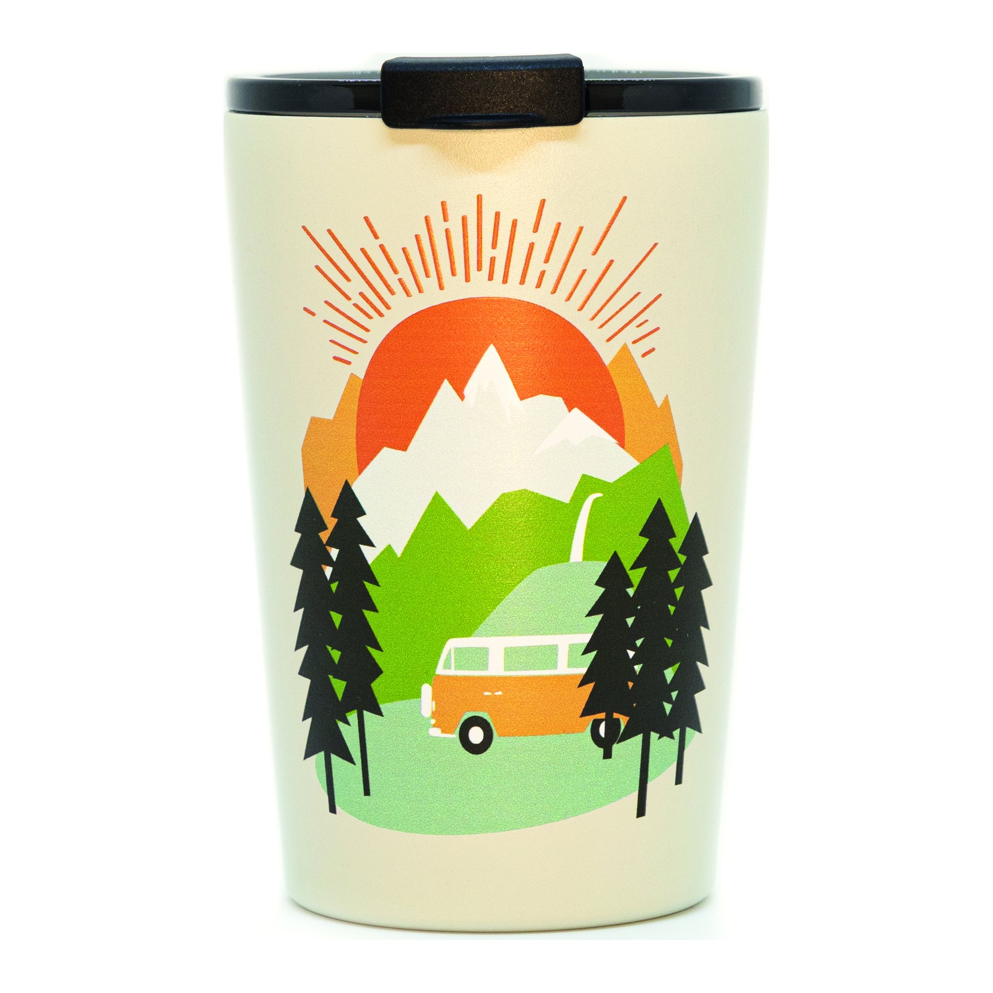 Mug Let the Adventure Begin avec motif de montagnes et foret