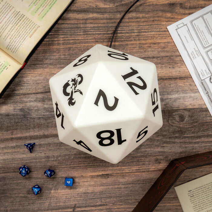 Dungeons & Dagons D20 Lampe