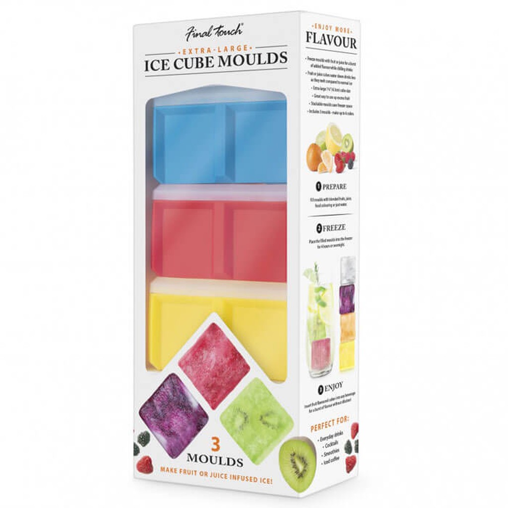 Stapelbare XXL Eiswürfelformen