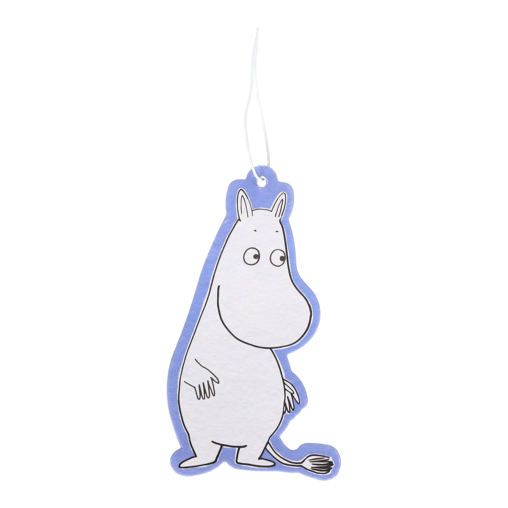 Moomin air freshener in Moomintroll shape on its string