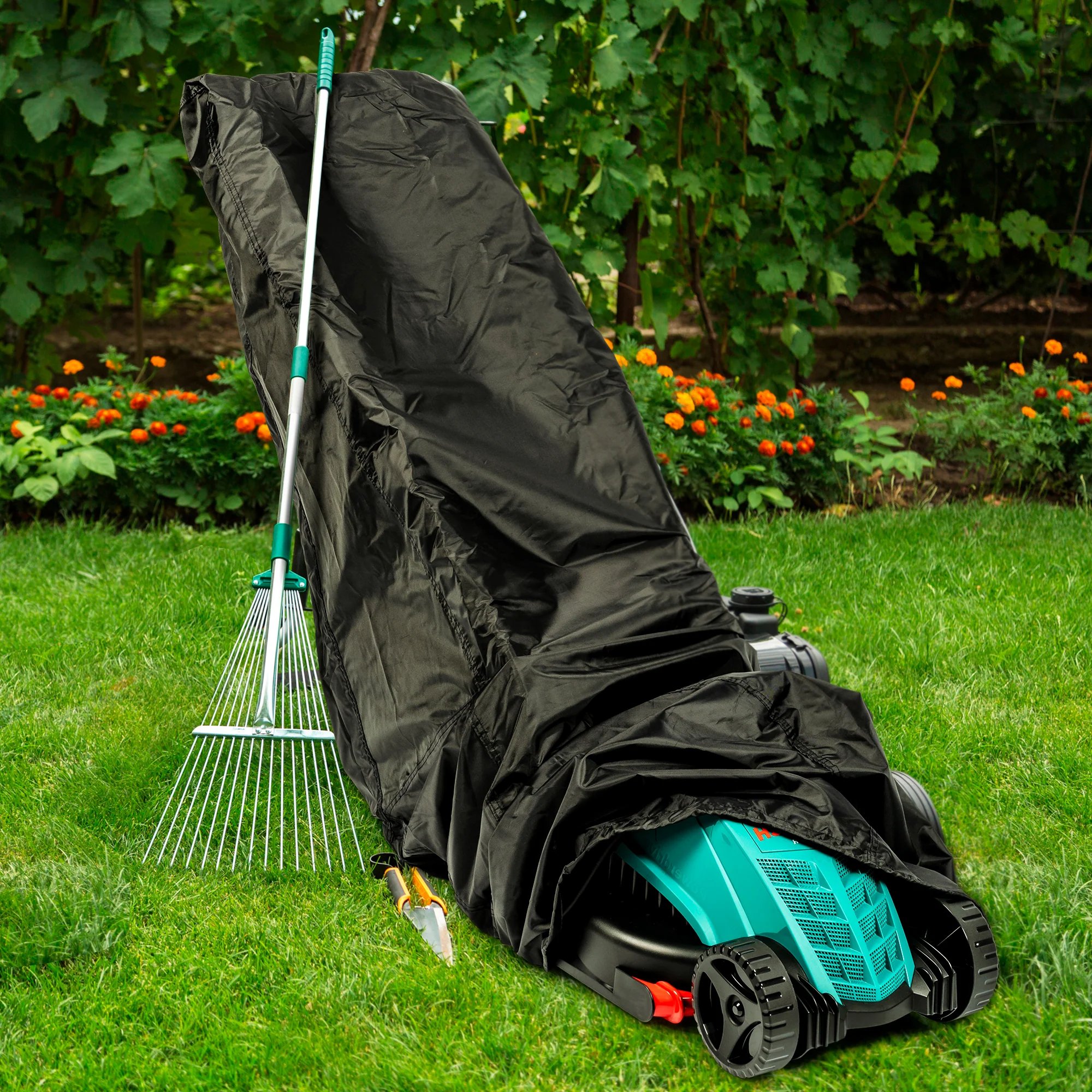 Housse de protection imperméable pour tondeuse à gazon