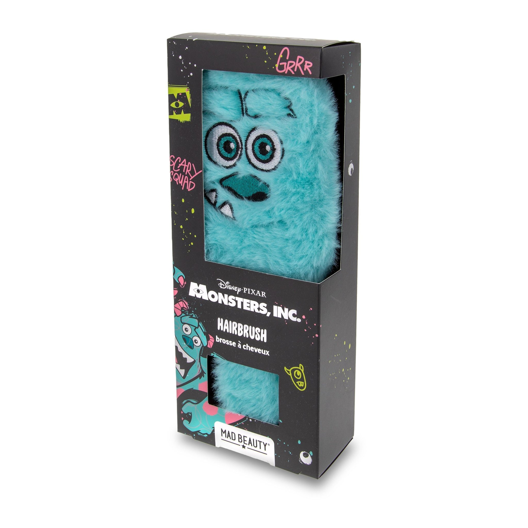 Monster AG Sulley Entwirrbürste mit Plüsch – Plüschrückseite und Borsten