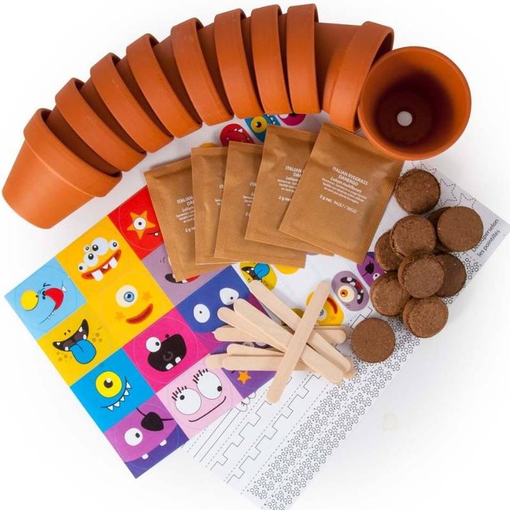 Geburtstagsset 10 kleine Topf-Monster