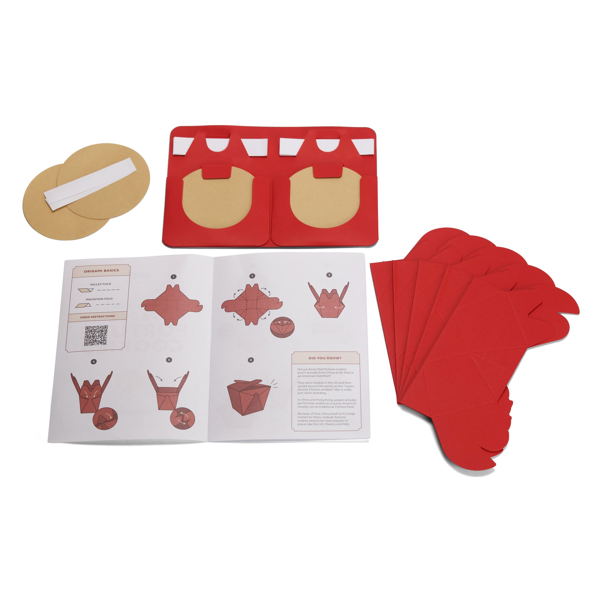 Paper Fortune Cookies – Bastelbögen, Anleitung und Faltboxen