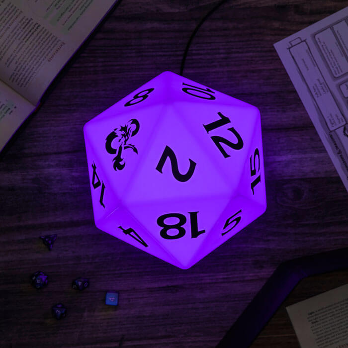 Dungeons & Dagons D20 Lampe