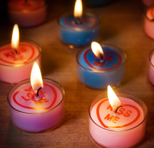 Love Heart Tea Lights