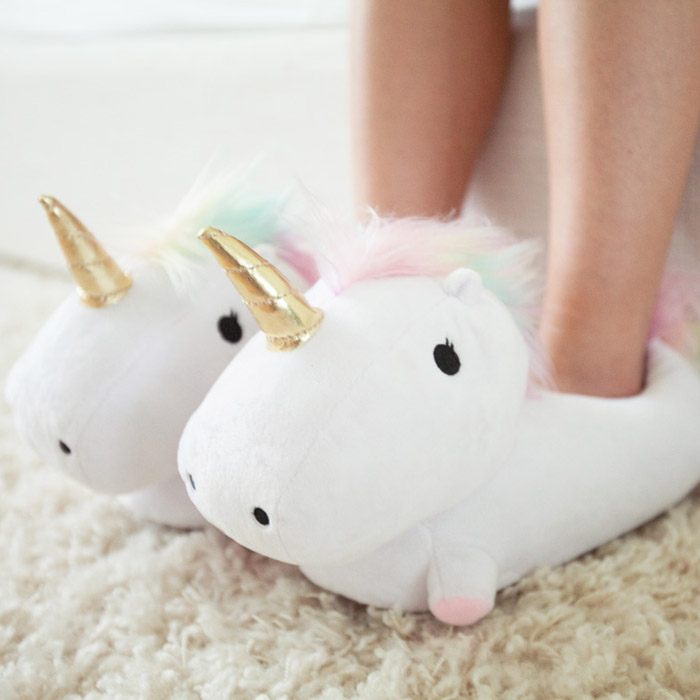 LED Einhorn Pantoffeln