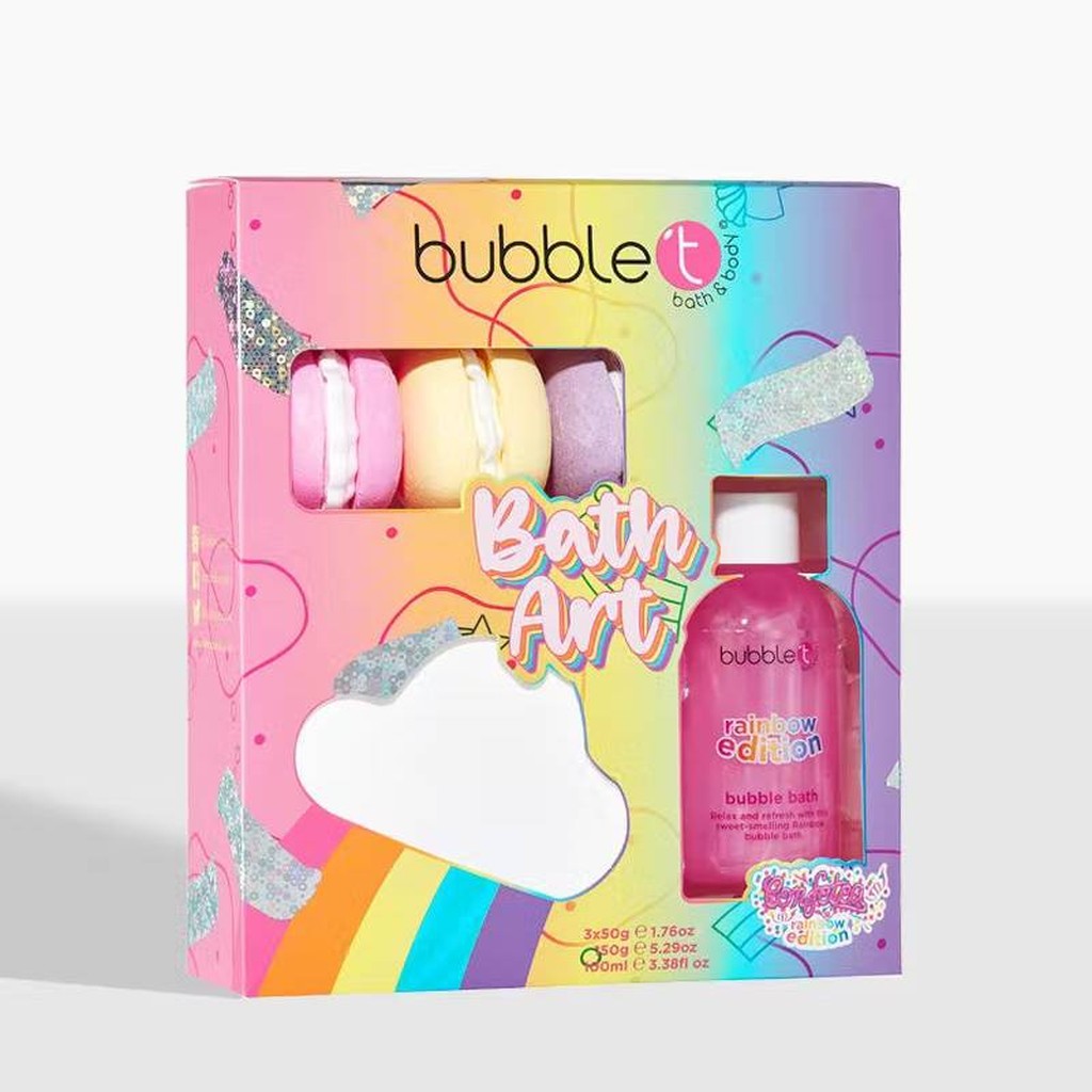 Regenbogen-Badezusatz-Geschenkset