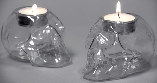 Teelicht Halter Skull