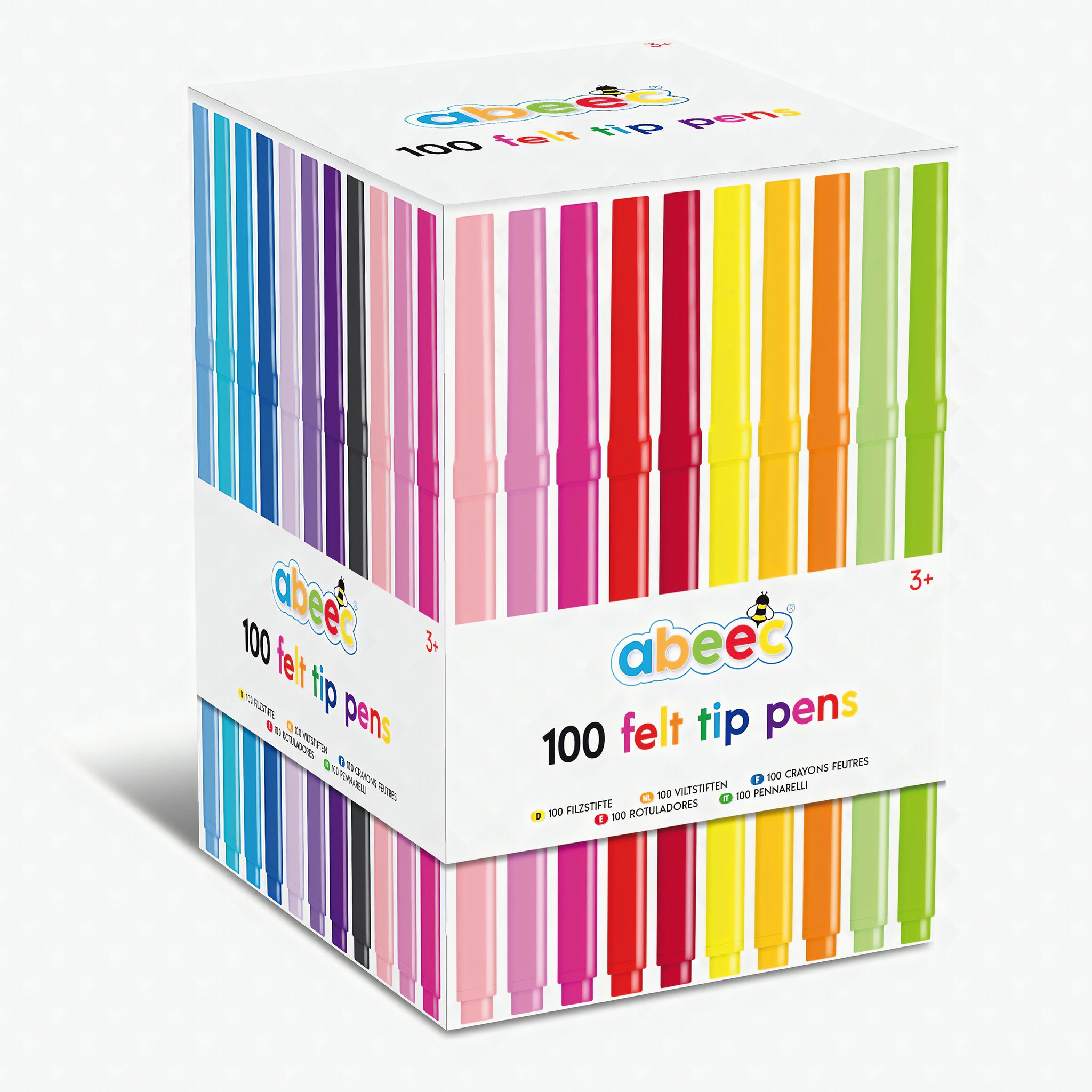 100 Filzstifte im Set