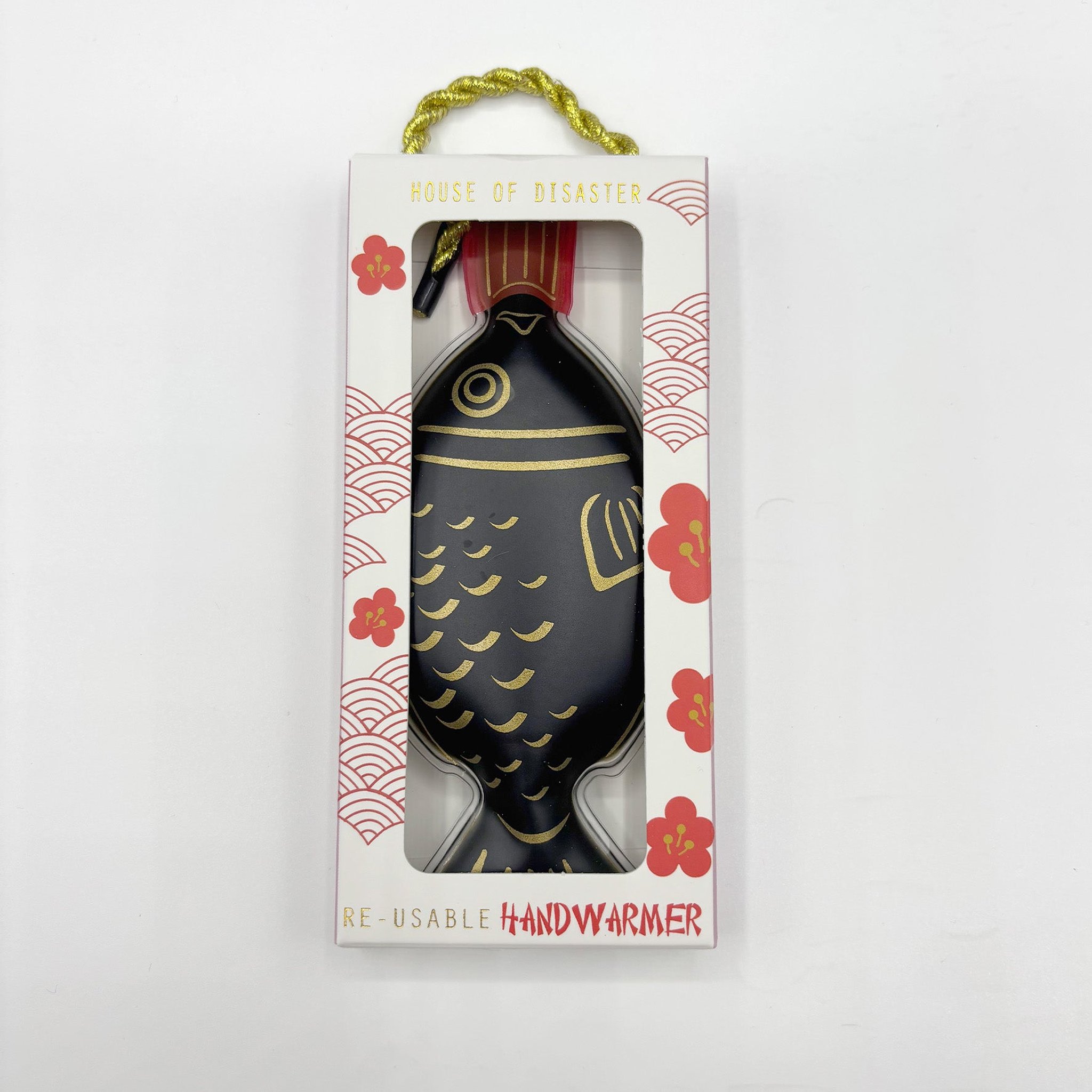 Soy sauce hand warmer box with window and cord