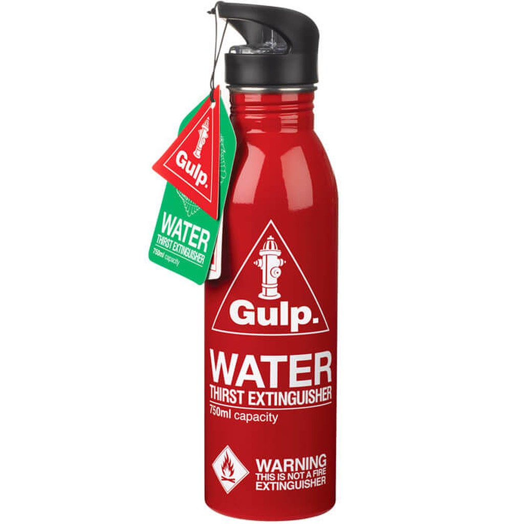 Red Thirst Extinguisher Water Bottle