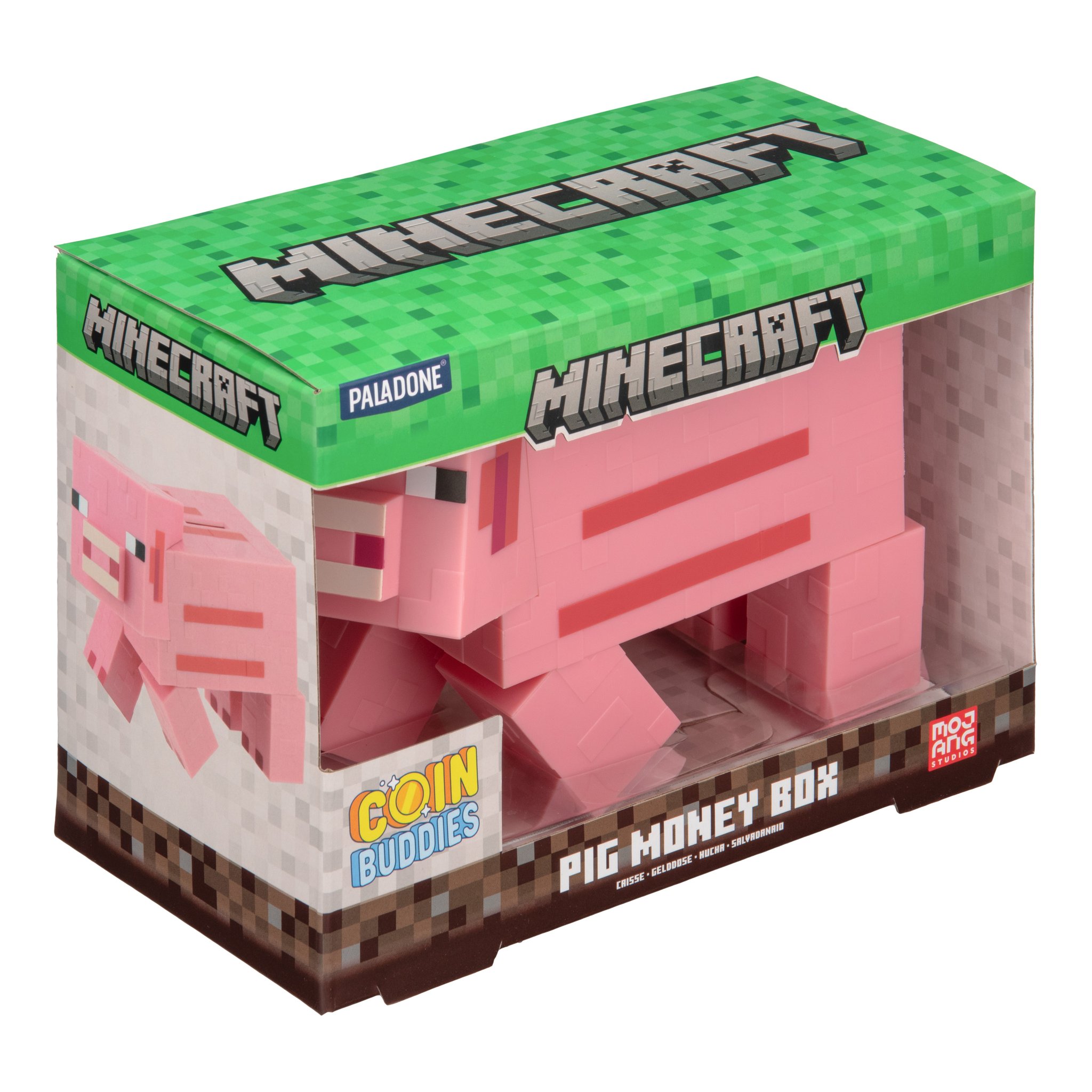 Tirelire cochon Minecraft de Paladone – emballage