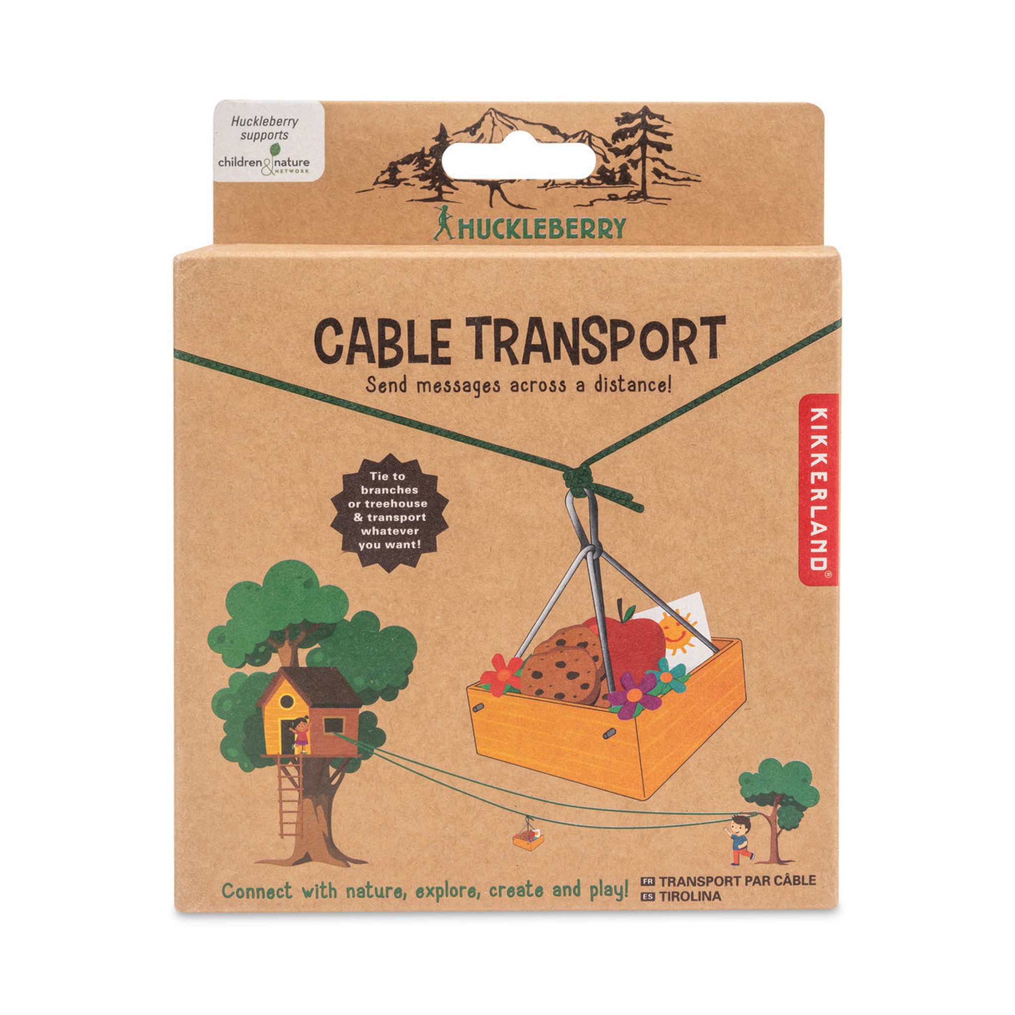 Huckleberry Cable Transport Verpackung Vorderseite — Kikkerland