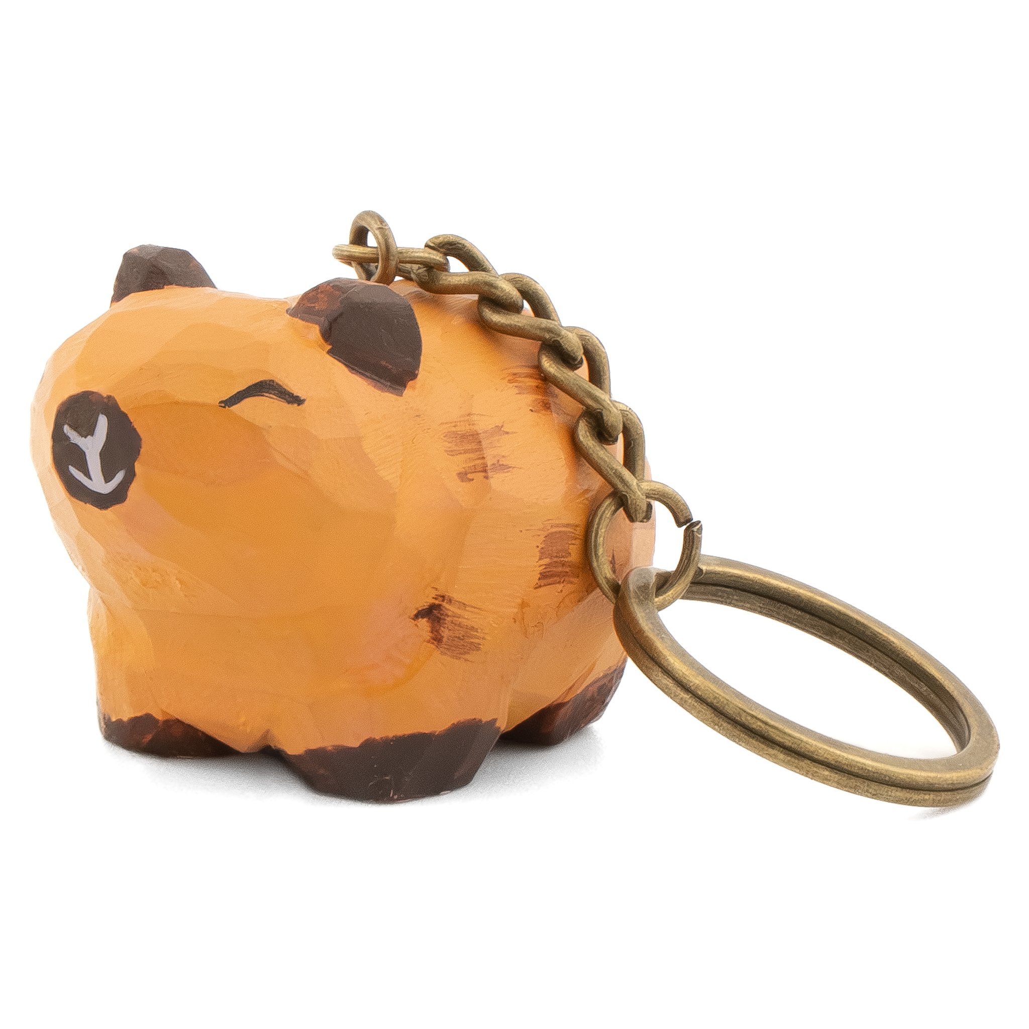 Capybara Schlüsselanhänger aus Holz von Sass & Belle