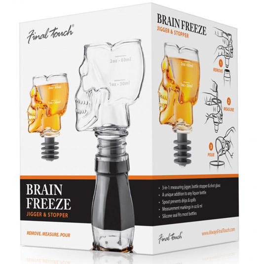 3in1 Flaschenverschluss Totenkopf